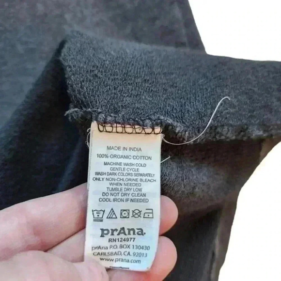 prAna Nanaette Dress Sustainable Earthy Womens S Indie Boho Granola Comfy Grey - Picture 11 of 14